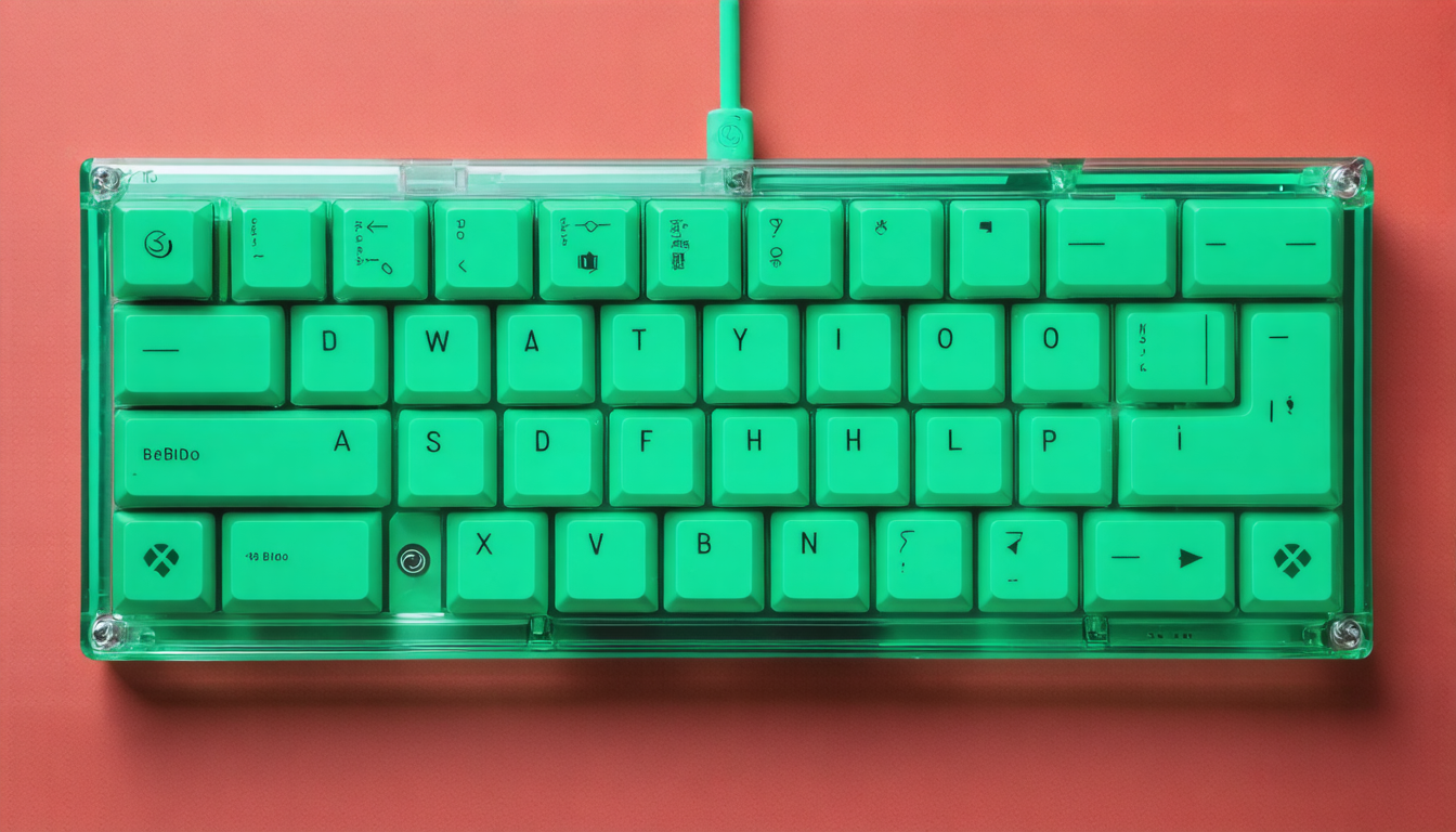 Discover the Nostalgic Charm of 8BitDo's New Xbox-Inspired Transparent Green Keyboard & Mouse!