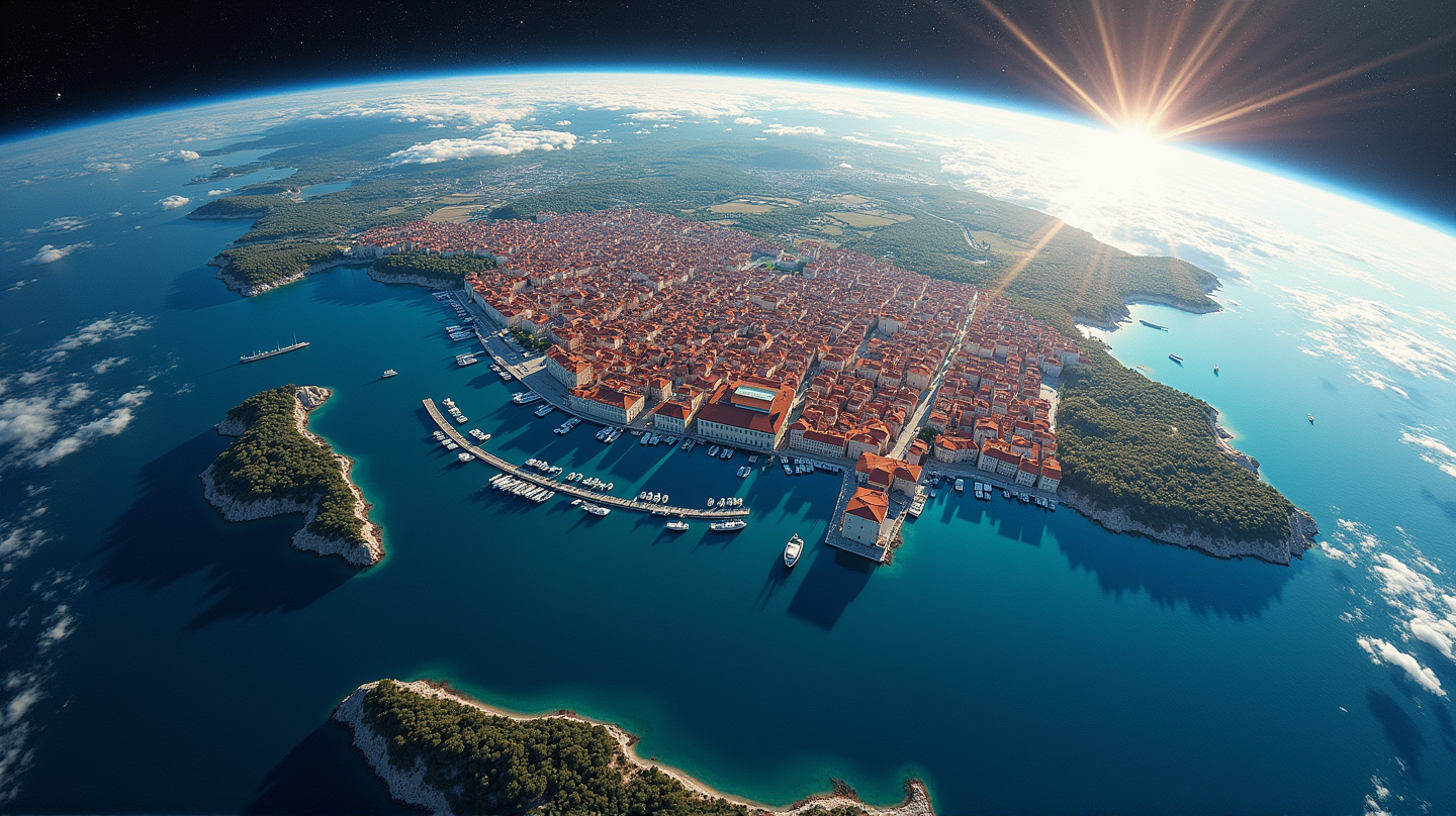 Witness Croatia's Leap into Space: Stunning Satellite Images Captured