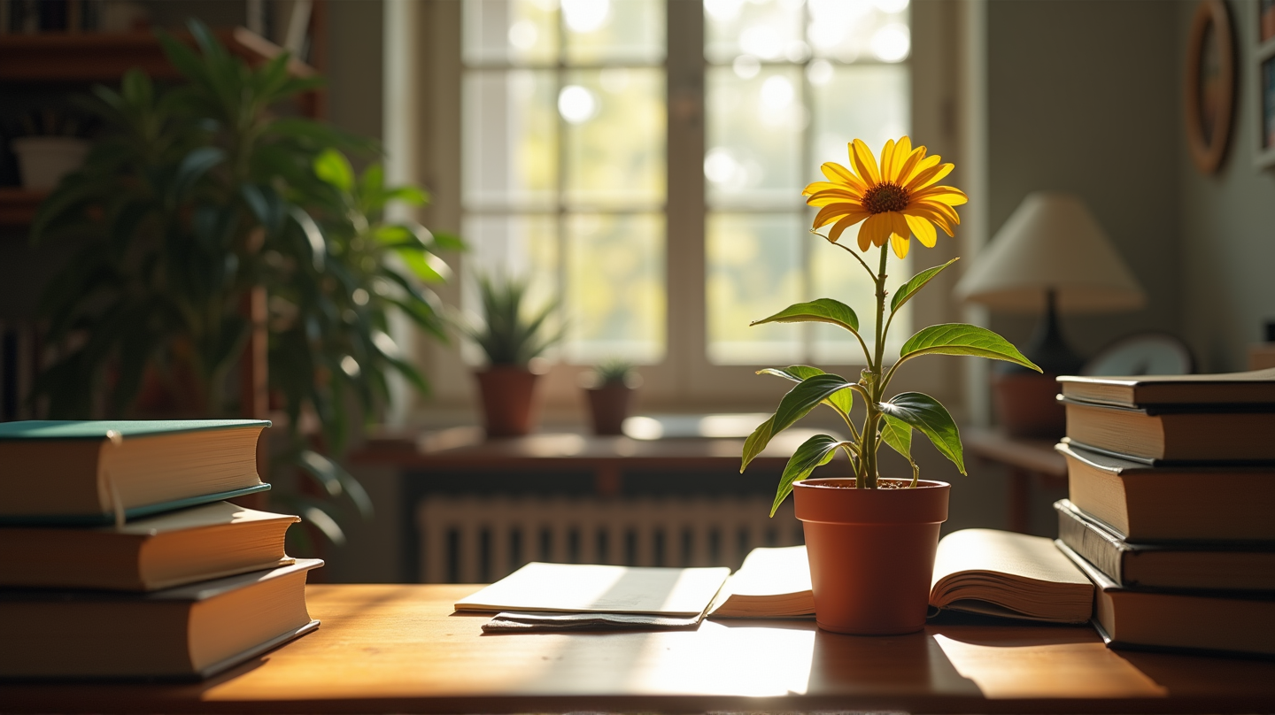 Transform Your Workspace: The Simple Joy of Growing Safflower in Your Home Office!