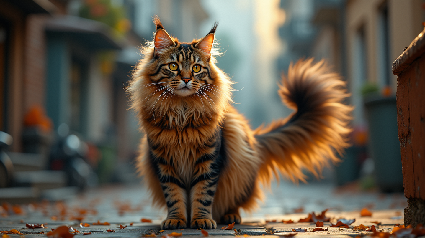 Meet Zeus: Social Media's Majestic Giant Cat Sensation