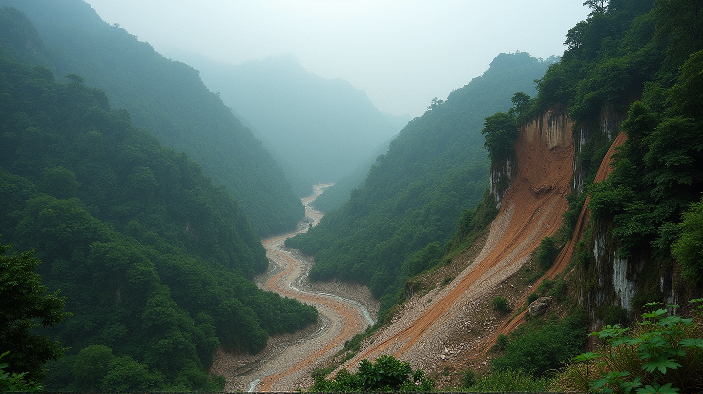 Witness the Raw Power of Nature: Landslide in Southern China Caught on Camera