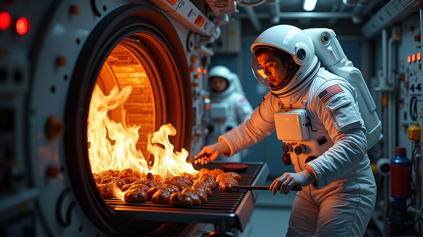 Chinese Astronauts Serve Up the Galaxy's Most Epic BBQ in Space!