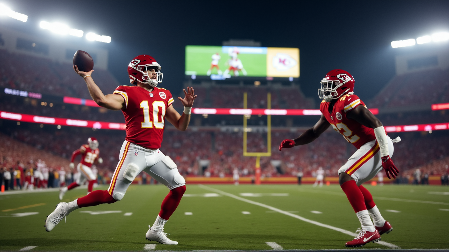 Patrick Mahomes' 33-yard Magic Play Catches Hollywood Brown Effortlessly