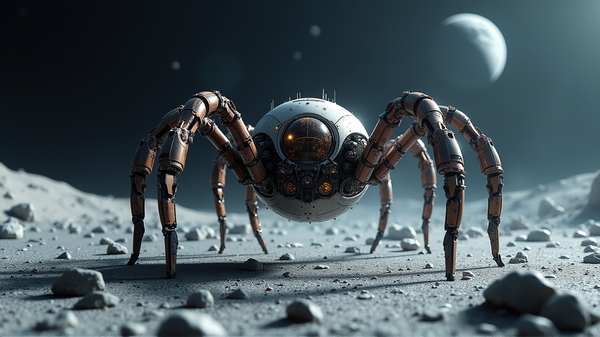 Robotic Spiders: Pioneering Sustainable Construction on the Moon
