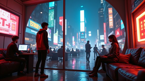 Immerse Yourself in the Cozy Cyberpunk Universe of m00m World - Now Free on Mobile!