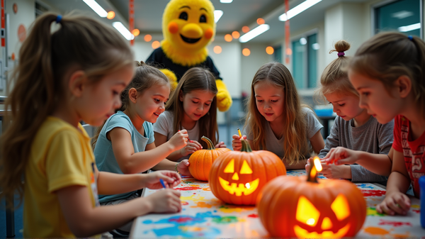 Spooky Creativity: Pink Pumpkins Brighten Joe DiMaggio Hospital